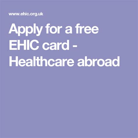 smart health card for travelling abroad|nhs medical abroad application form.